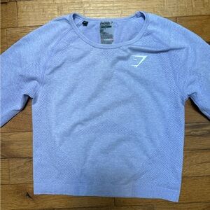 Gymshark Light Purple Long Sleeve Crop Top